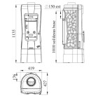Salamandra a Lenha Cali, Ferro Fundido - Godin